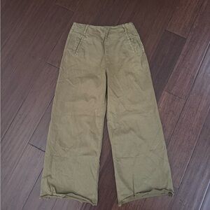 Zara Khaki High Rise Pants